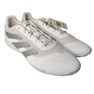 Adidas NEW Predator Club Soccer Shoes White Gray Men’s 11.5 Women’s 12.5